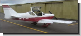 Rear oblique view from copilot's side of Glasair